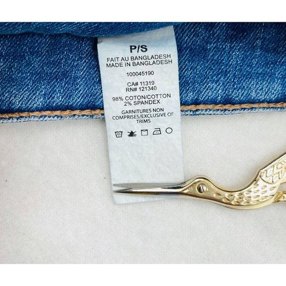 Garage Denim Cut Mini Skirt w/ Front Pockets - Picture 10 of 11